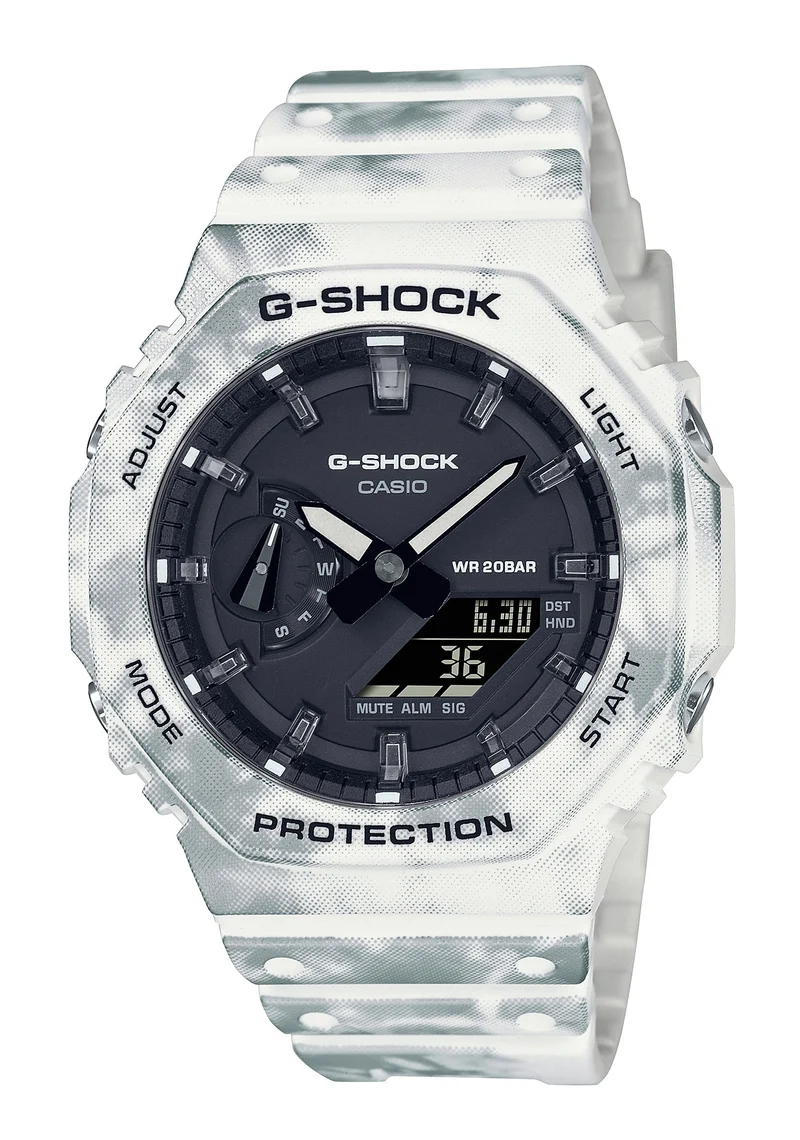 Casio G-Shock Outdooruhr GAE-2100GC-7AER • Stoßfestes Gehäuse • Outdoor-Tauglichkeit