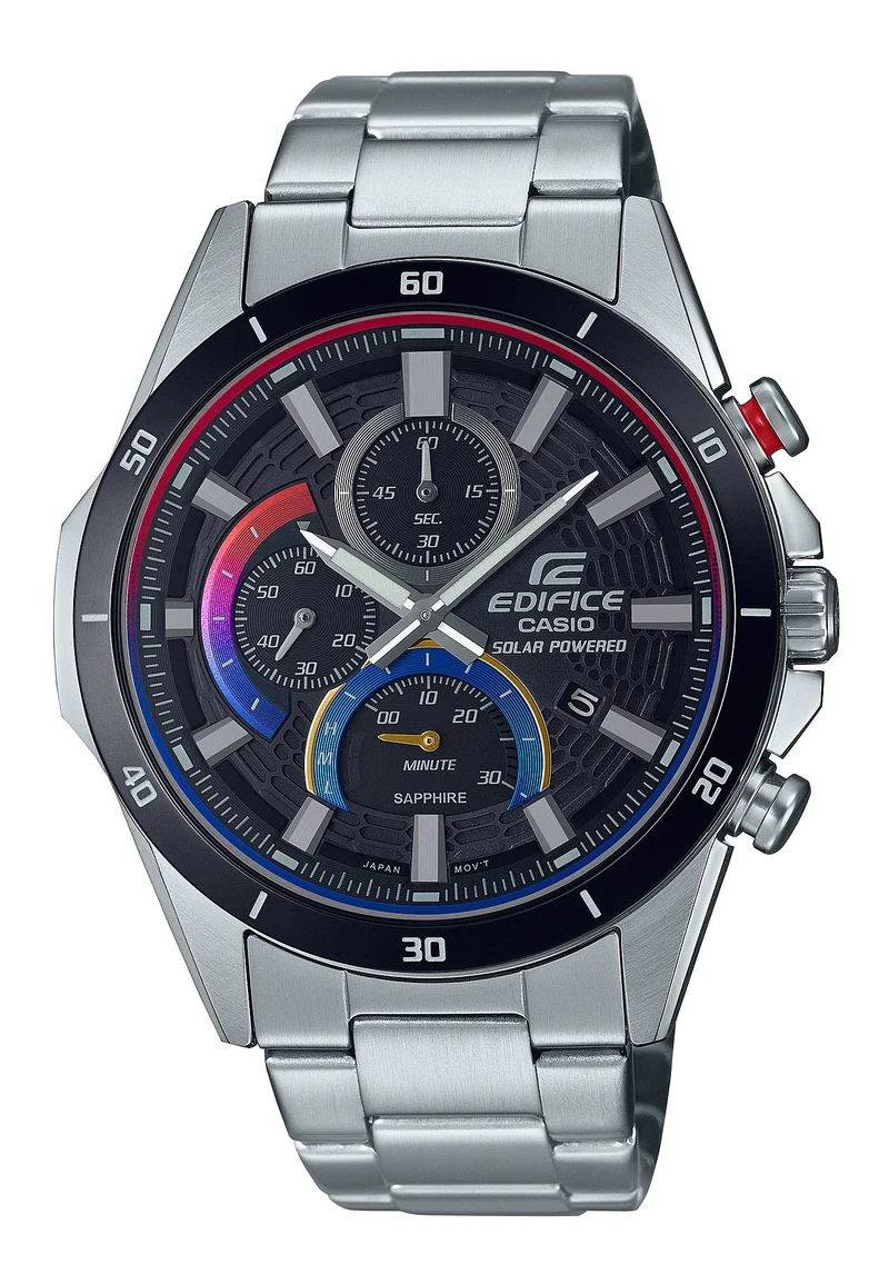 Casio Edifice Heat Gradation EFS-S610HG-1AVUEF Herren Armbanduhr Schwarz • Saphirglas • Solarantrieb