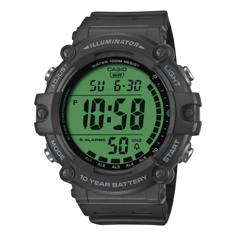 Casio Timeless AE-1500WHC-1AVEF Armbanduhr Schwarz • 100 m Wasserdicht • 10 Jahre Batterie