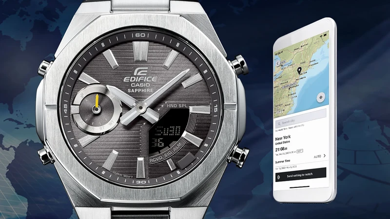 Casio Edifice ECB-S10D-8AEF Herrenuhr • Saphirglas • Smartphone-Link