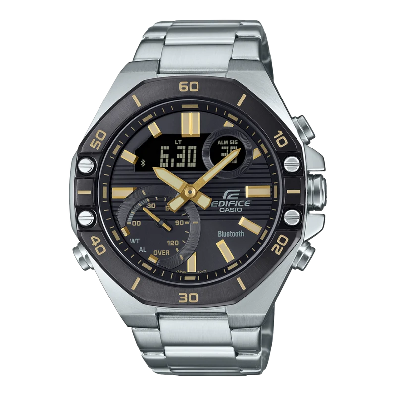 Casio ECB-10DB-1A9EF Herren Edifice Schwarz • Bluetooth Smartphone Link • Mineralglaswerk