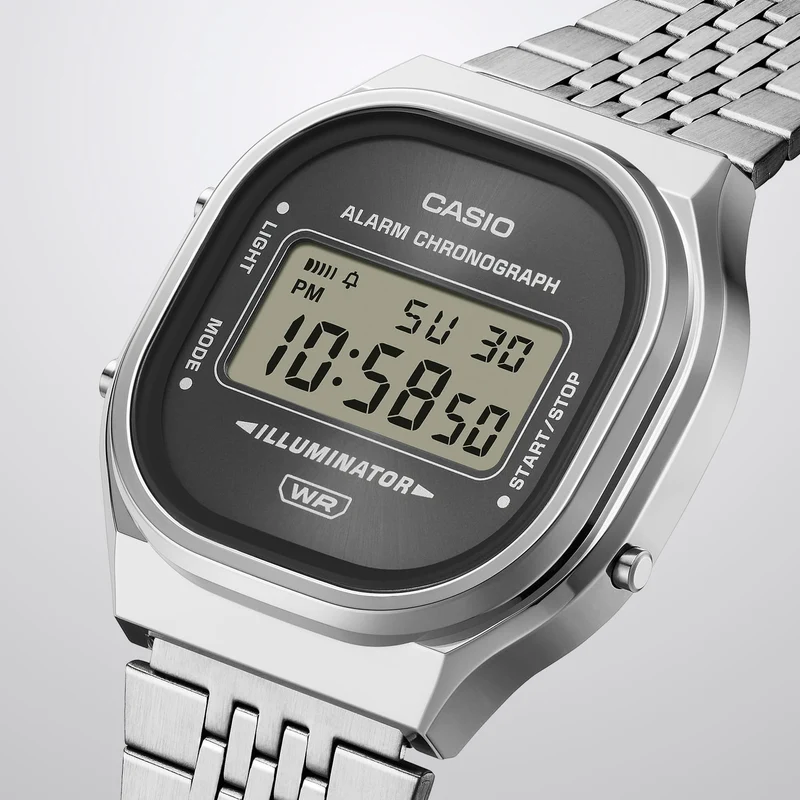 Casio A140WEG-9AEF Unisex-Armbanduhr Edgy Collection Goldfarben • Digitales Display • Retro-Design