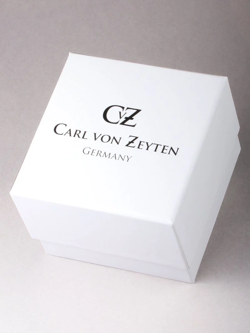 Carl von Zeyten Münstertal CVZ0082WHS Herrenuhr Silber-Blau • Automatikwerk mit Gangreserveanzeige • Saphirglas