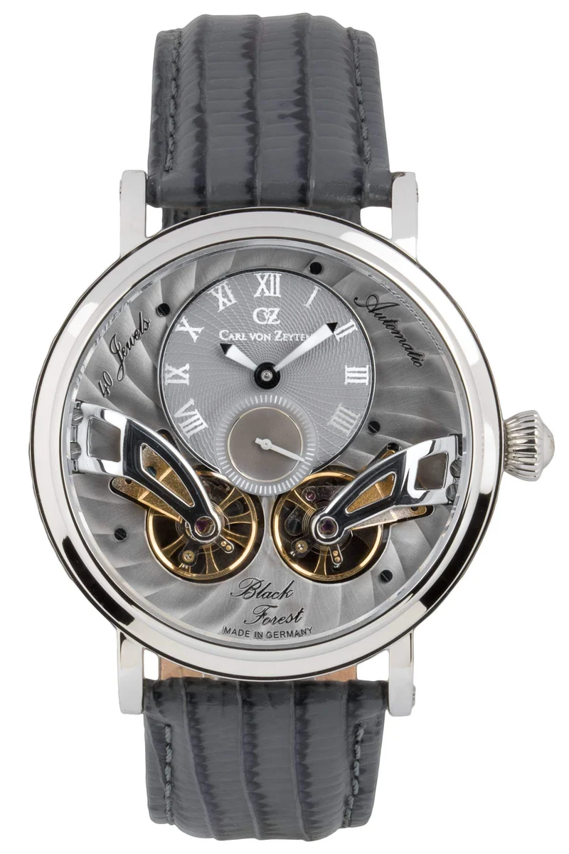 Carl von Zeyten Black Forest CVZ0017SGYS Herren Armbanduhr Grau • Automatikwerk • Saphirglas
