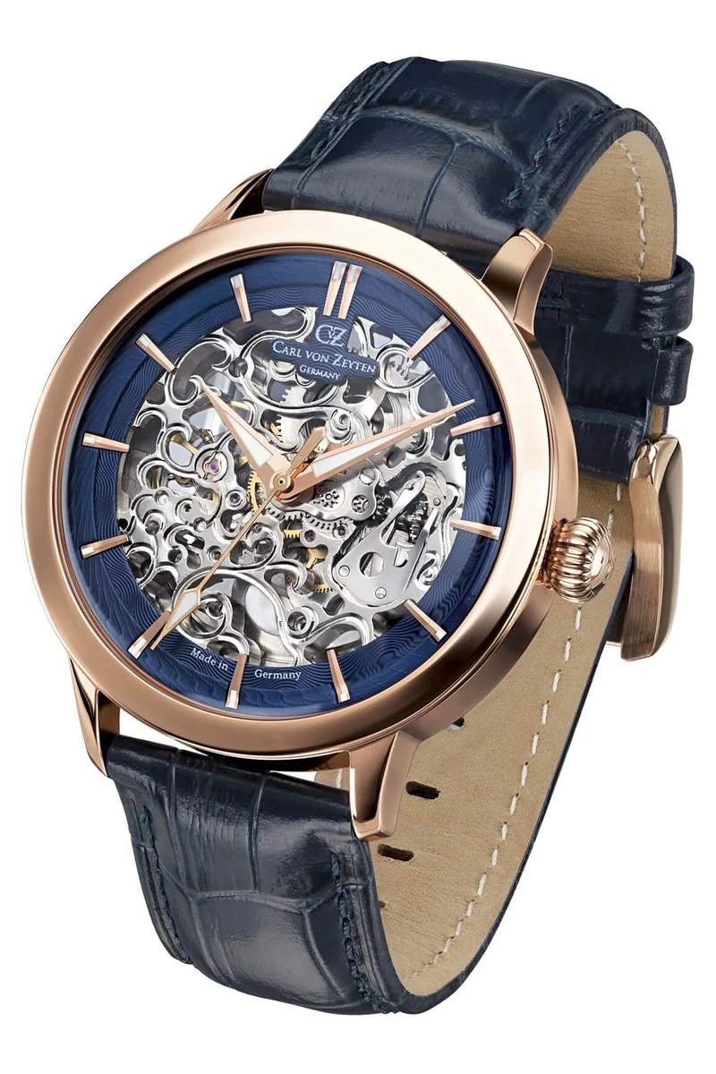 Carl von Zeyten Triberg CVZ0013RBL Herren • Saphirglas • Skelett-Automatik