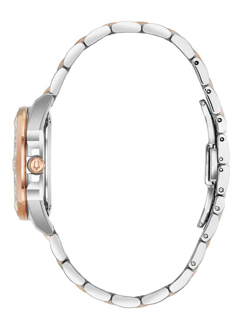Bulova Marine Star 98R234 Damen Armbanduhr Bicolor • Saphirglas • 23 Diamant-Akzente