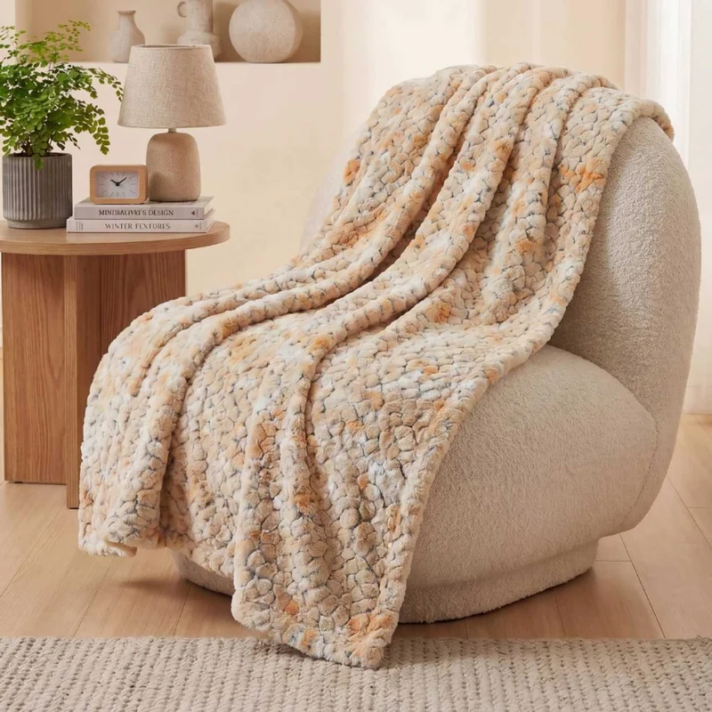 Gemütliche Plüsch-Fleece-Decke