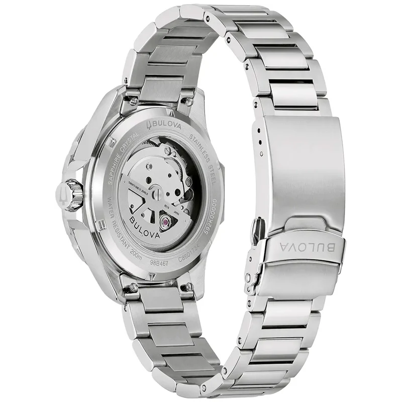 Bulova Marine Star 98B467 Herren Armbanduhr Grün • Automatikwerk • Saphirglas