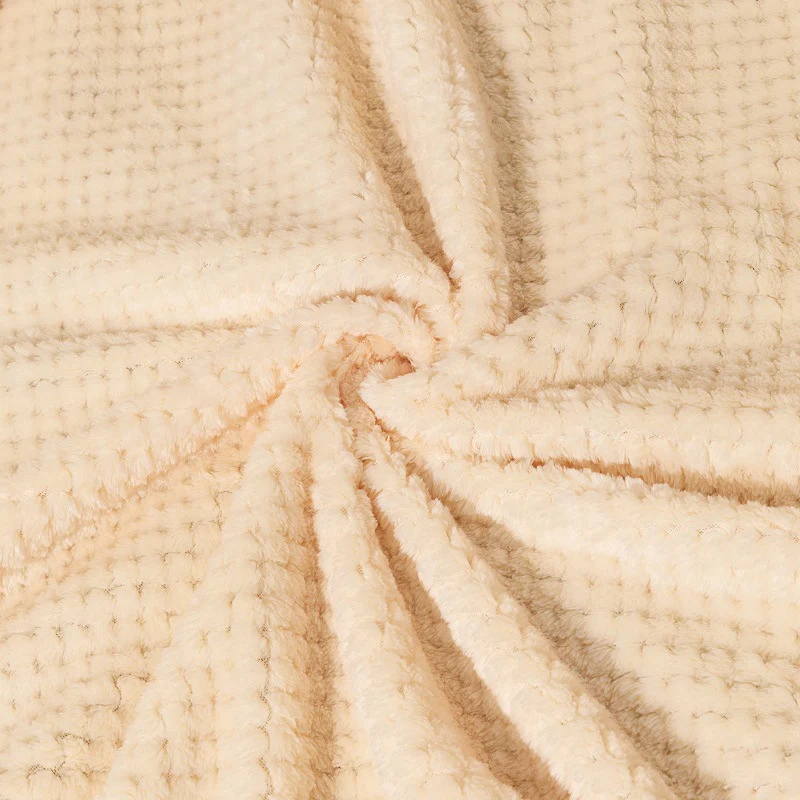 Texturiertes Strickwurfdecke