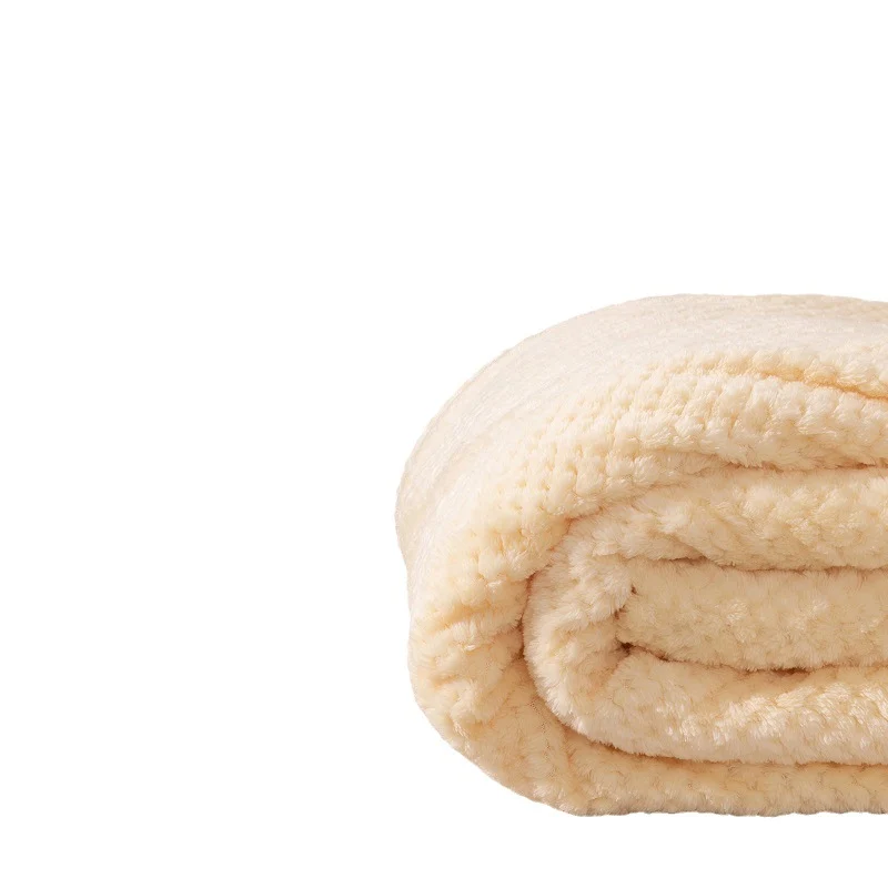 Texturiertes Strickwurfdecke