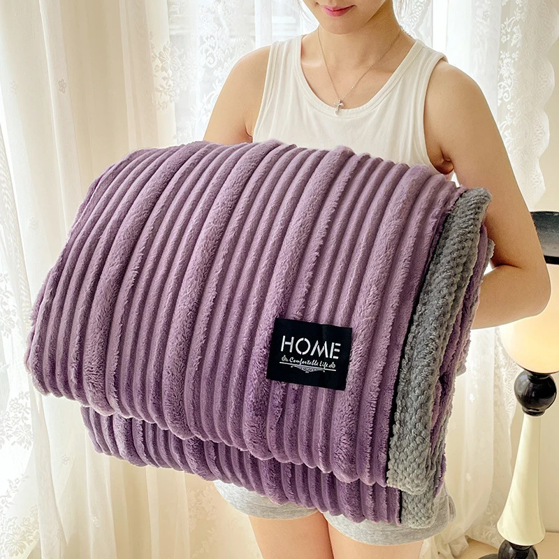 Frauen Cozy Ribbed Sherpa Decke
