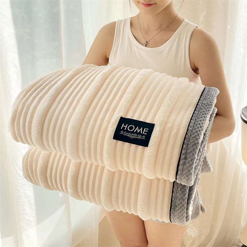 Frauen Cozy Ribbed Sherpa Decke