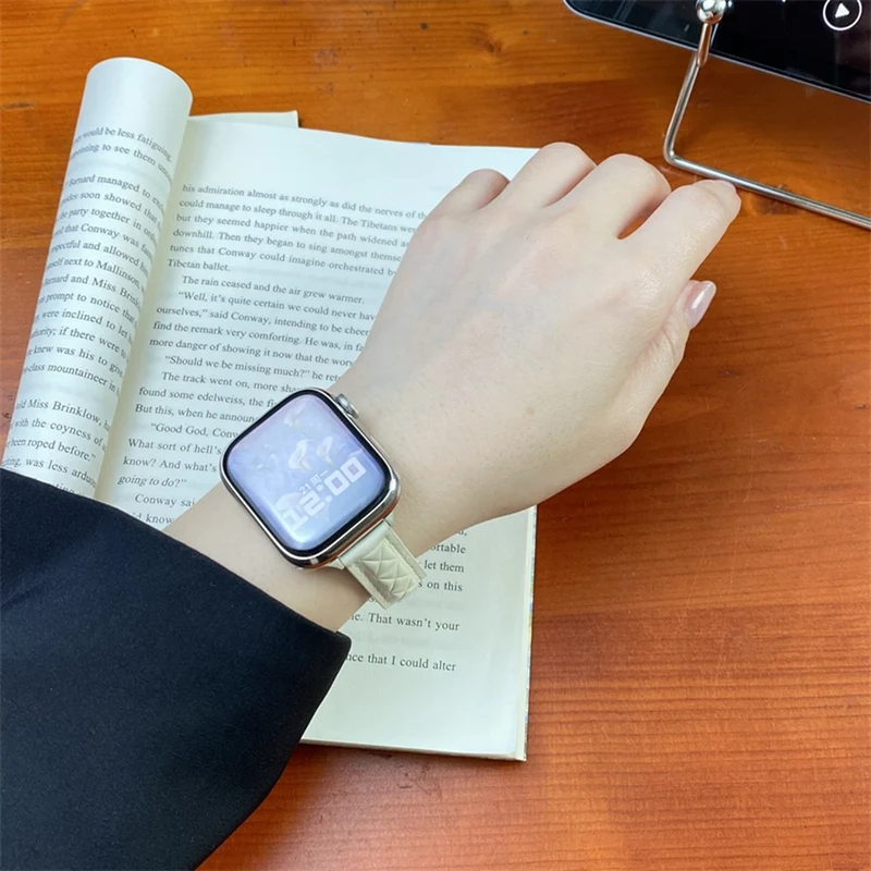 Sehr Haltbar Apple Smartwatch Kunstleder Universell Armband