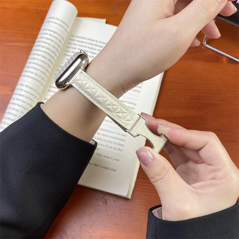 Sehr Haltbar Apple Smartwatch Kunstleder Universell Armband