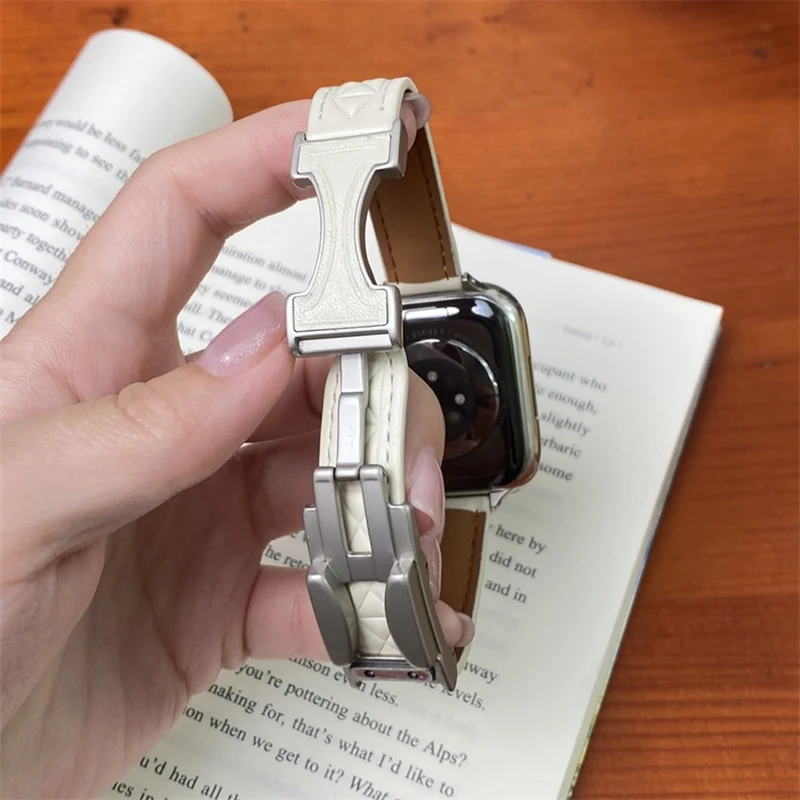 Sehr Haltbar Apple Smartwatch Kunstleder Universell Armband