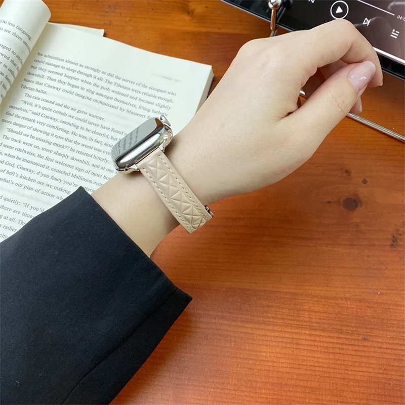 Sehr Haltbar Apple Smartwatch Kunstleder Universell Armband