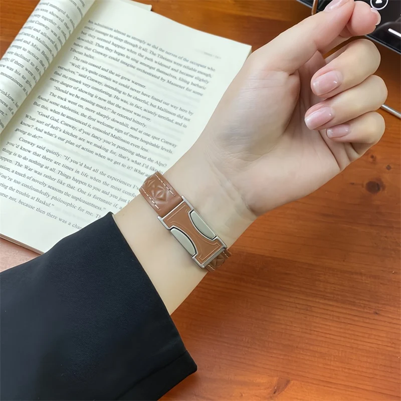 Sehr Haltbar Apple Smartwatch Kunstleder Universell Armband