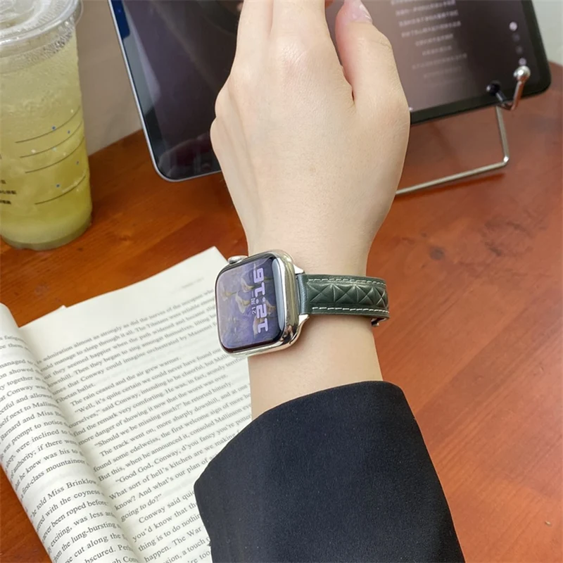 Sehr Haltbar Apple Smartwatch Kunstleder Universell Armband
