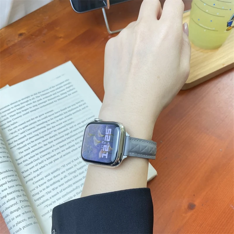 Sehr Haltbar Apple Smartwatch Kunstleder Universell Armband