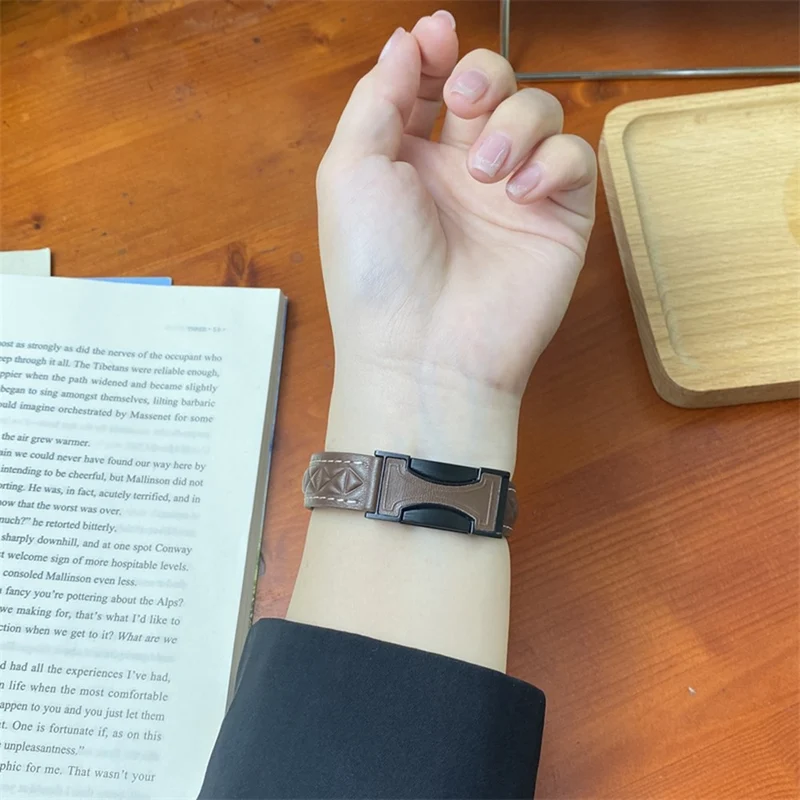 Sehr Haltbar Apple Smartwatch Kunstleder Universell Armband