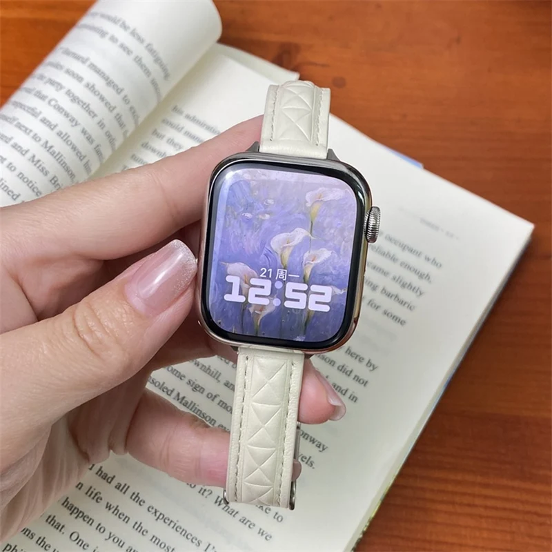 Bemerkenswert Komfortabel Apple Smartwatch Kunstleder Universell Armband