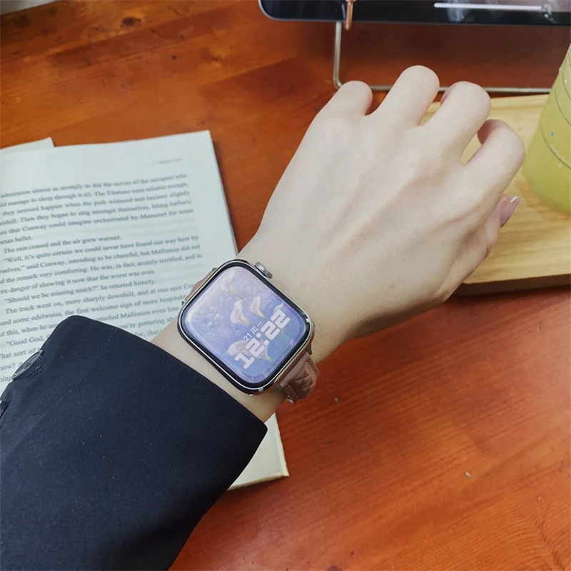 Bemerkenswert Komfortabel Apple Smartwatch Kunstleder Universell Armband
