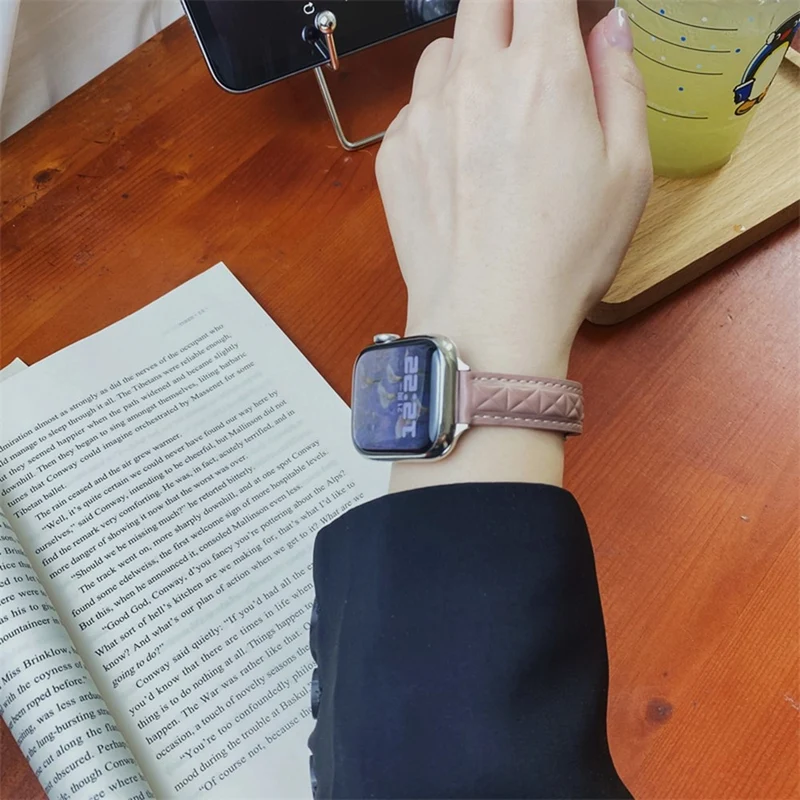 Bemerkenswert Komfortabel Apple Smartwatch Kunstleder Universell Armband