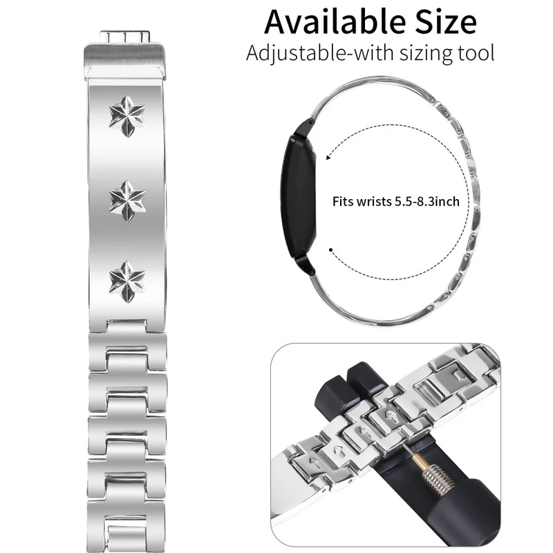 Mega Schön Fitbit Inspire 2 Metall Armband