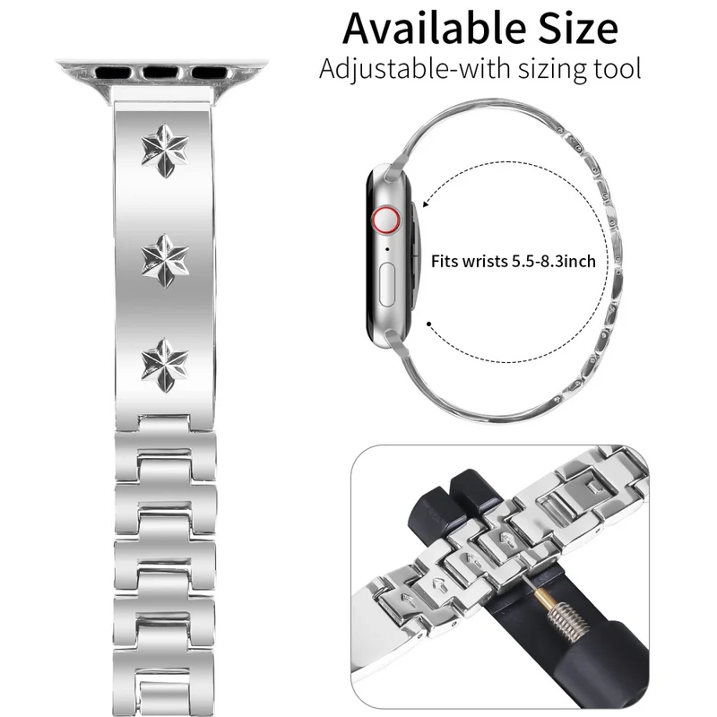 Unglaublich Stark Apple Smartwatch Metall Universell Armband