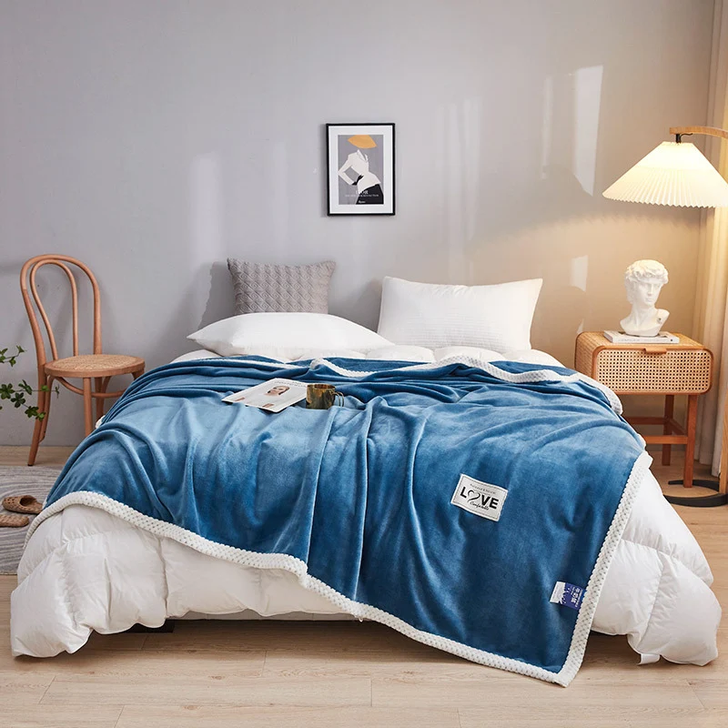 Oversized Samt Wurfdecke
