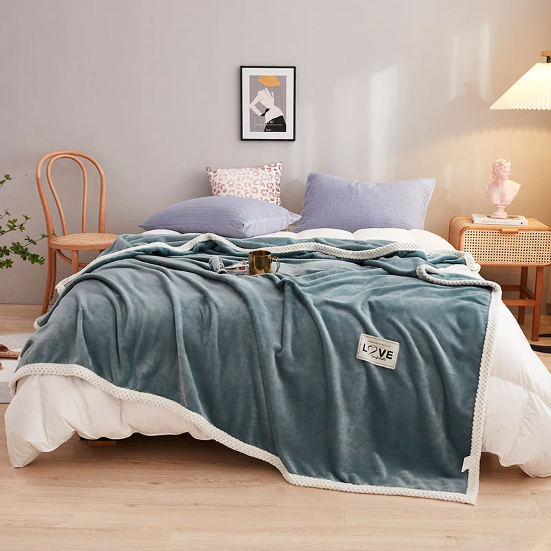 Oversized Samt Wurfdecke