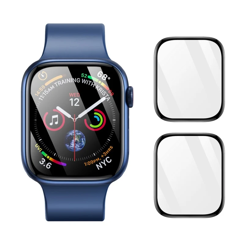 2stück Apple Watch Series 10 46mm Silikon Displayschutz