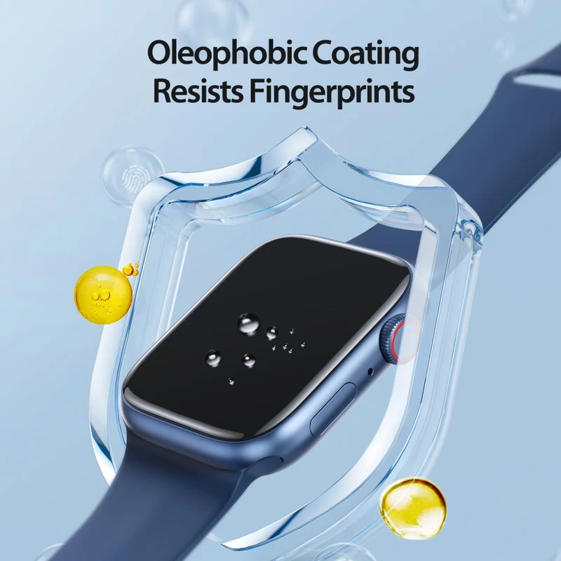 2stück Apple Watch Series 10 46mm Silikon Displayschutz