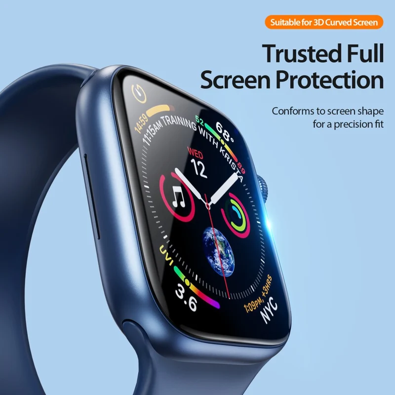 2stück Apple Watch Series 10 42mm Silikon Displayschutz
