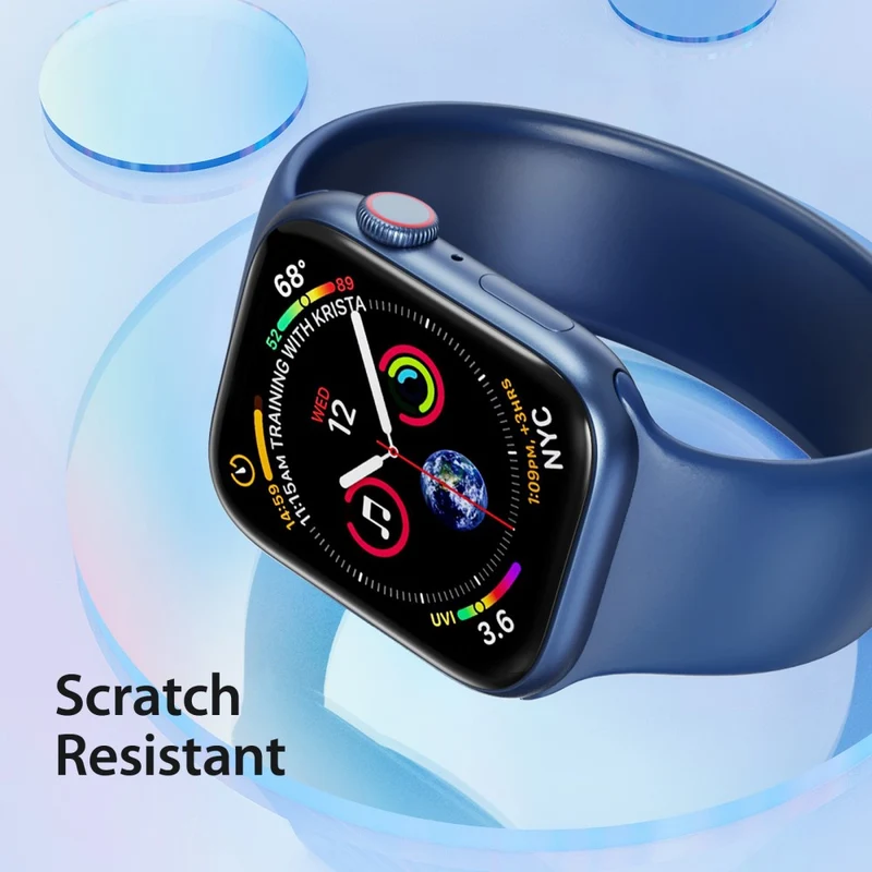 2stück Apple Watch Series 10 42mm Silikon Displayschutz