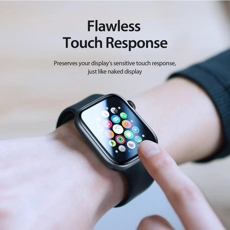 2stück Apple Watch Series 10 42mm Silikon Displayschutz