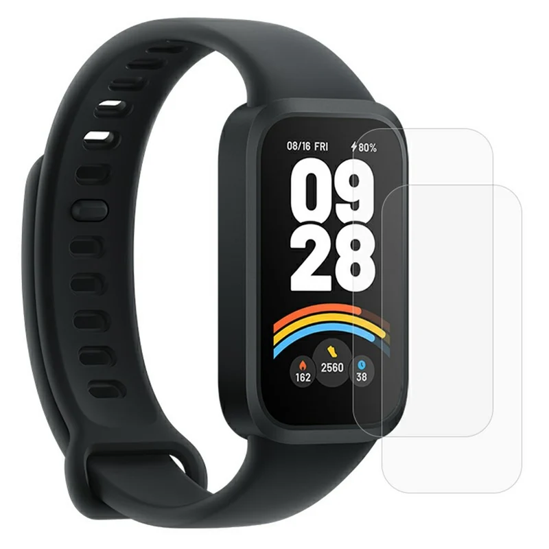 2stück Xiaomi Smart Band 9 Active / Xiaomi Redmi Band 3 Silikon Universell Displayschutz