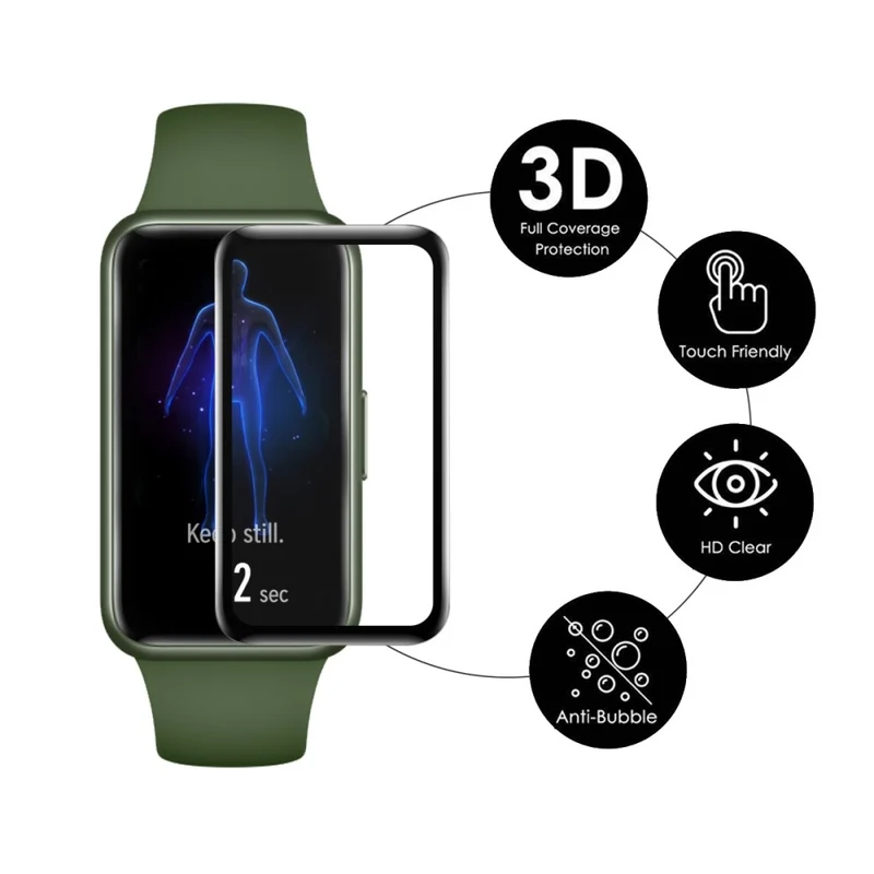 Xiaomi Smart Band 9 Active Silikon 3D Gekrümmt Displayschutz
