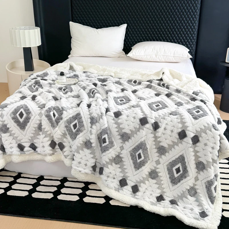 Dekorative Fleece-Wurfdecke