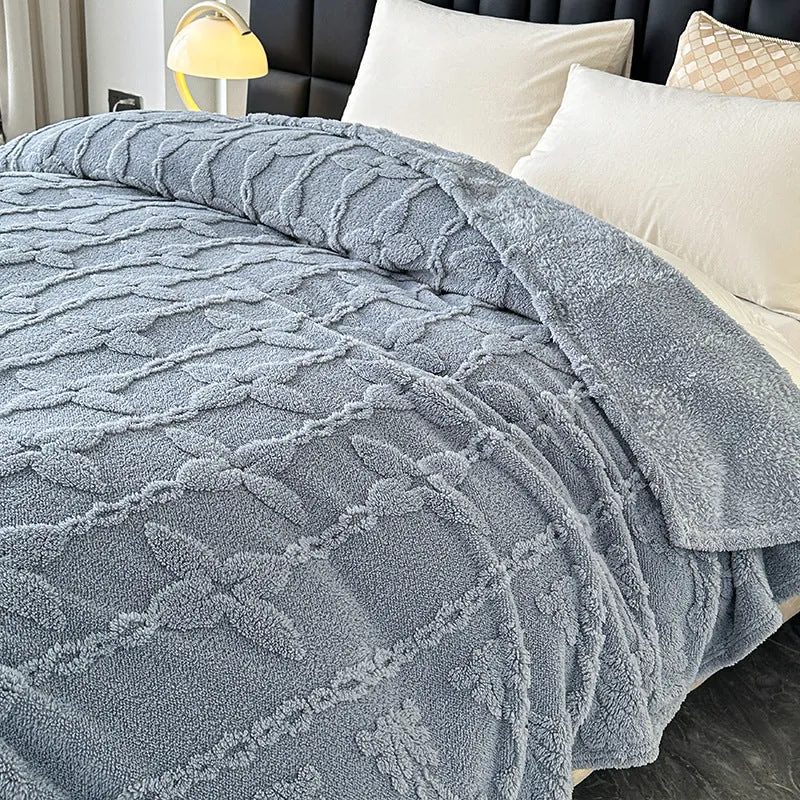 Gemütliche Plüschdecke