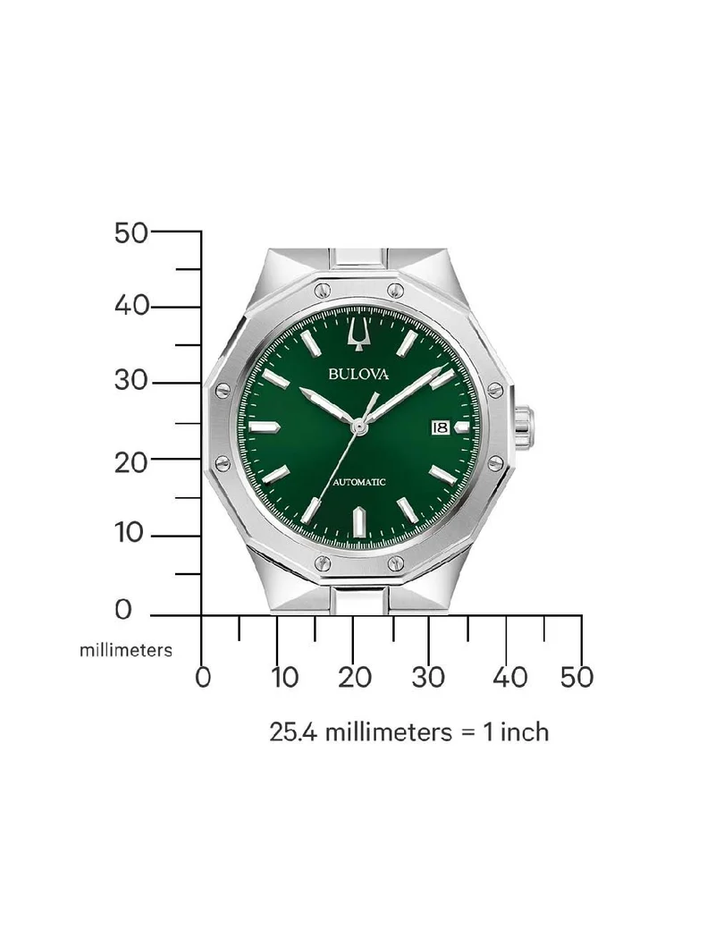 Bulova Classic Prestige 96B464 Herrenuhr Grün • Automatikwerk • Saphirglas