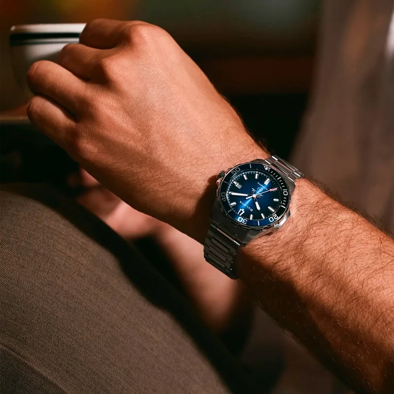 Bulova Marine Star 98B466 Herrenuhr Blau • Automatikwerk • Saphirglas