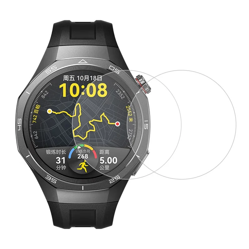 2stück Huawei Watch GT 5 Pro 42mm Glas HD Displayschutz