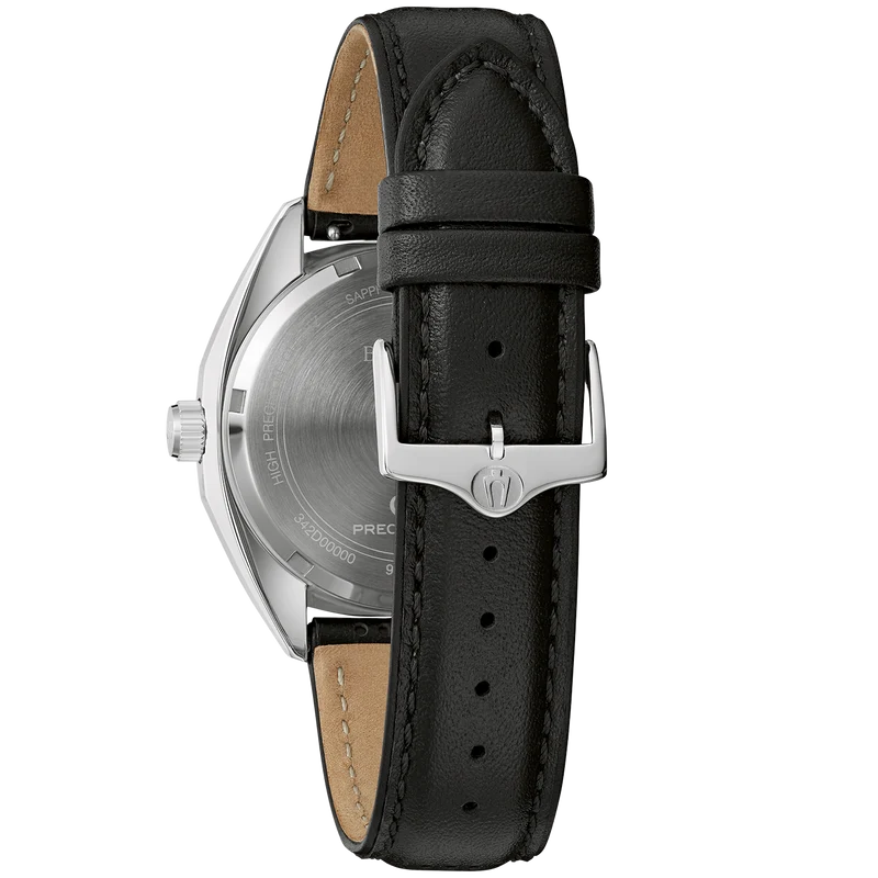 Bulova 96B414 Jet Star Herren Armbanduhr Schwarz/Silber • Hochpräzises Quarzwerk • Saphirglas