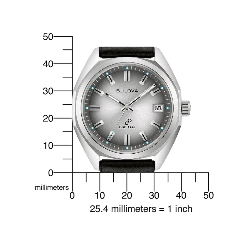 Bulova 96B414 Jet Star Herren Armbanduhr Schwarz/Silber • Hochpräzises Quarzwerk • Saphirglas