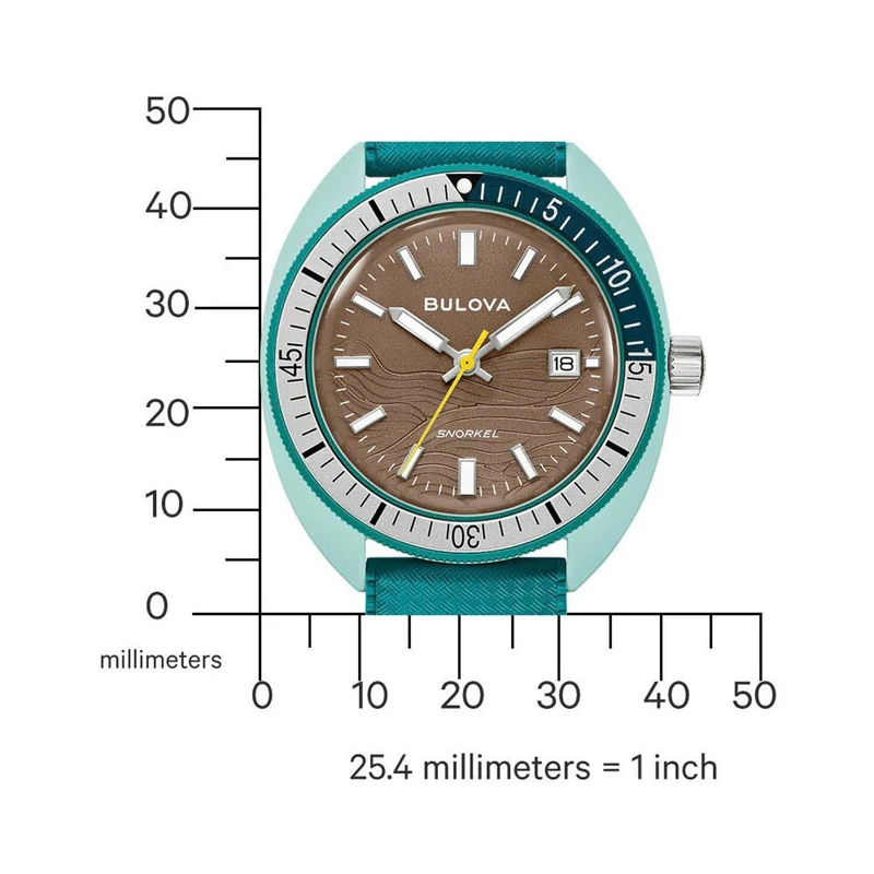 Bulova Snorkel 98B446 Herrenuhr Braun • Hybrid-Keramikgehäuse • 100m Wasserdicht