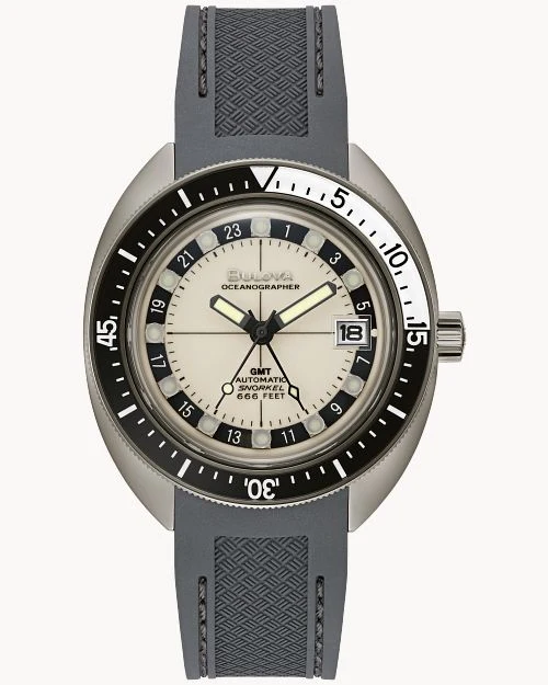 Bulova Oceanographer GMT 98B407 Herren • Automatikwerk mit GMT • Saphirglas