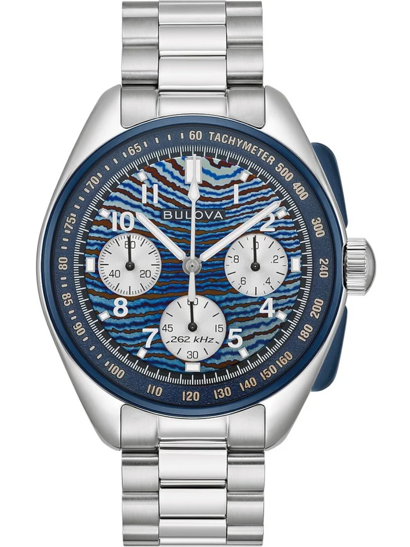 Bulova Lunar Pilot 98A329 Herrenuhr Blau • Saphirglas • Limited Edition