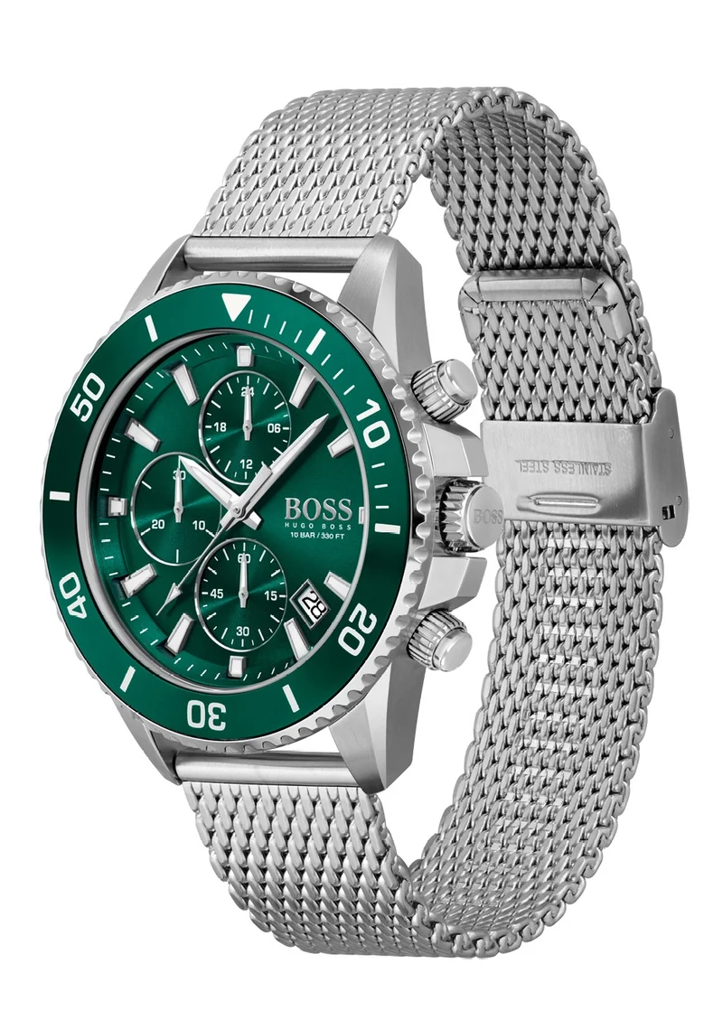 BOSS Admiral Herren Chronograph • Drehlünette • 10 ATM Wasserdicht