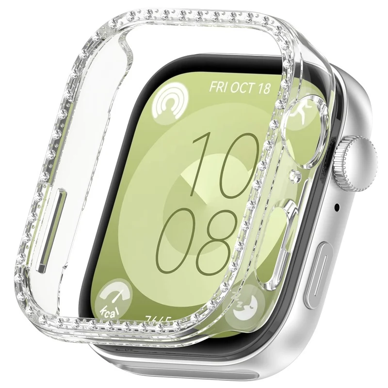 Huawei Watch Fit 3 Transparent Strass und Silikon Bumper